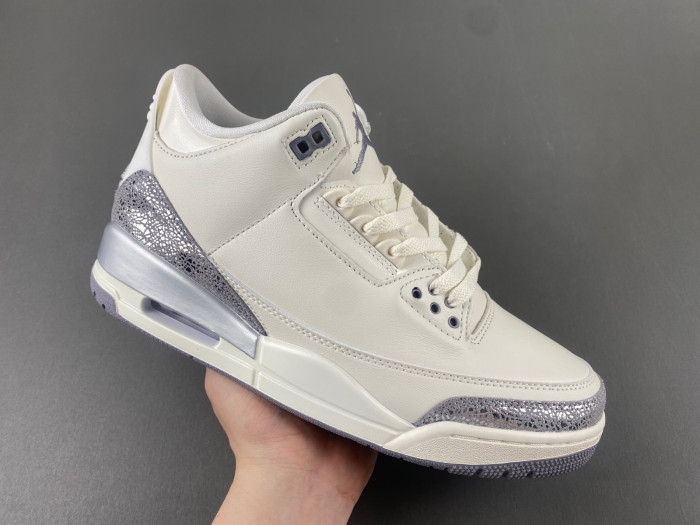 Air Jordan 3 “Sail/Metallic Silver” CK9246-100