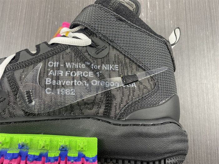 off-white x nike air force 1 mid black do6290-001