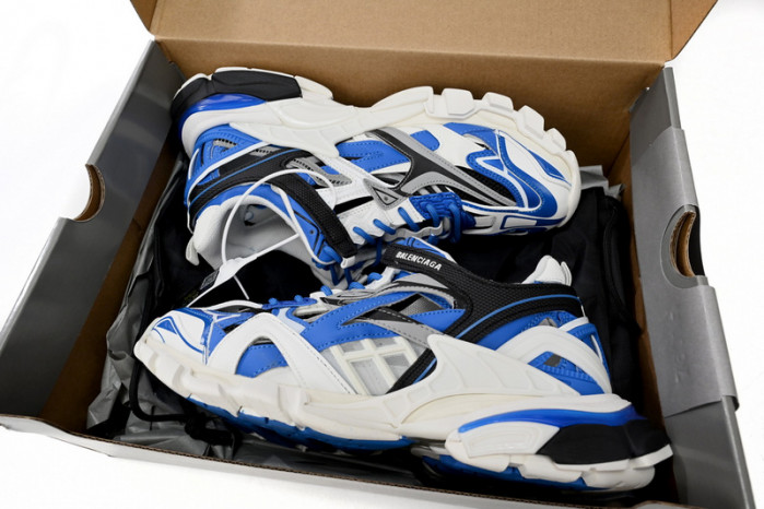 belanciaga Track 2 Sneaker Blue White 568614 W3AE2 4191