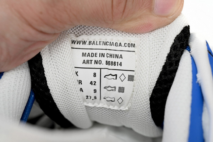 belanciaga Track 2 Sneaker Blue White 568614 W3AE2 4191