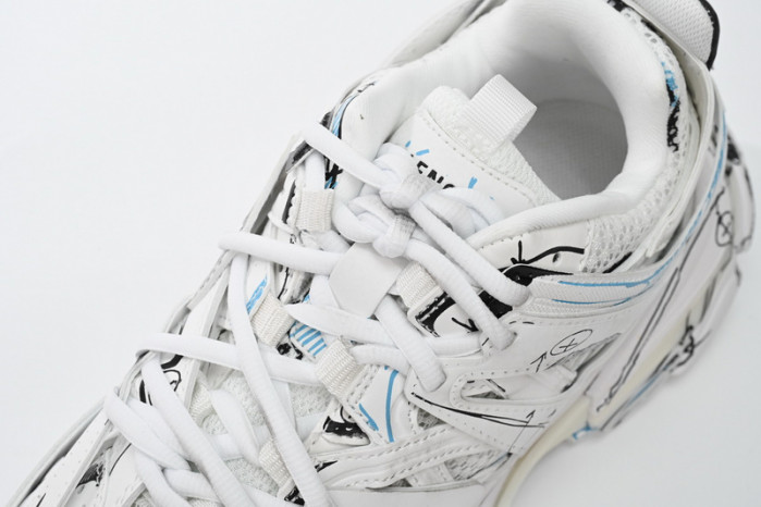 belanciaga Tess S.Black Graffiti Art 542436 W3SRA 9014