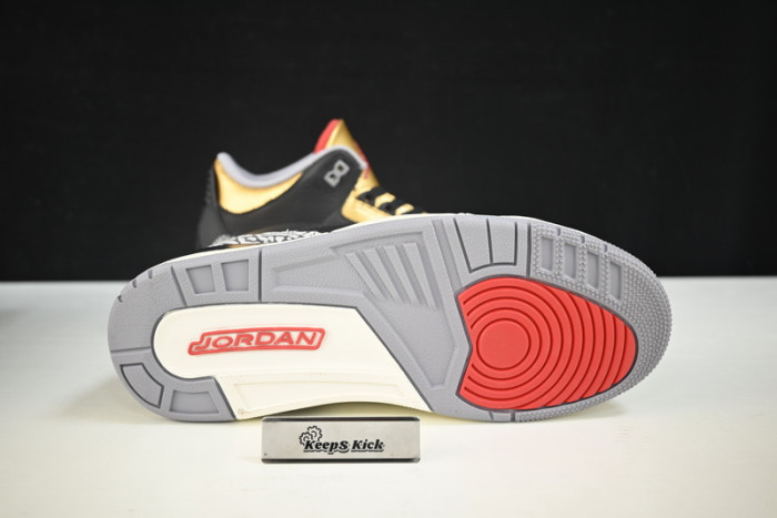 air jordan 3 "black cement gold" ck9246-067