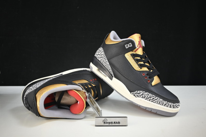 air jordan 3 "black cement gold" ck9246-067