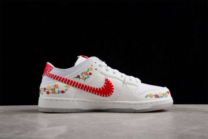 nike sb dunk low n7 sail university red fd6951-700