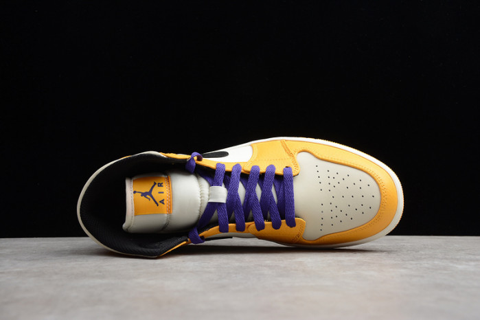 air jordan 1 mid se "lakers" 852542-700