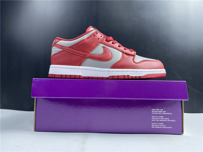 nike dunk low retro medium grey varsity red unlv (2021) dd1391-002