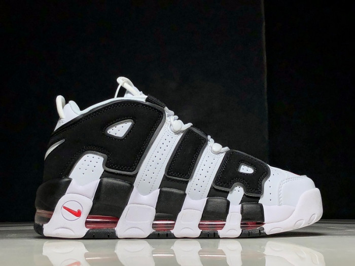 Nike Air More Uptempo White Black Red 414962-105