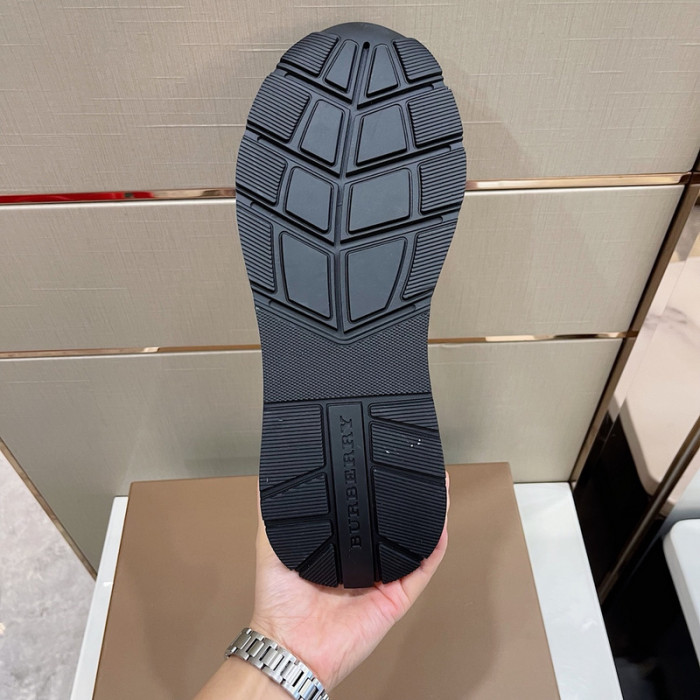 Bur*berry Vintage Check, Leather and Mesh Sneakers