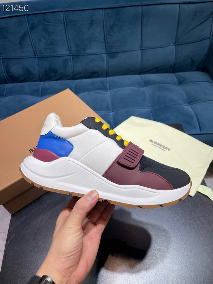 Bur*berry Vintage Check, Leather and Mesh Sneakers