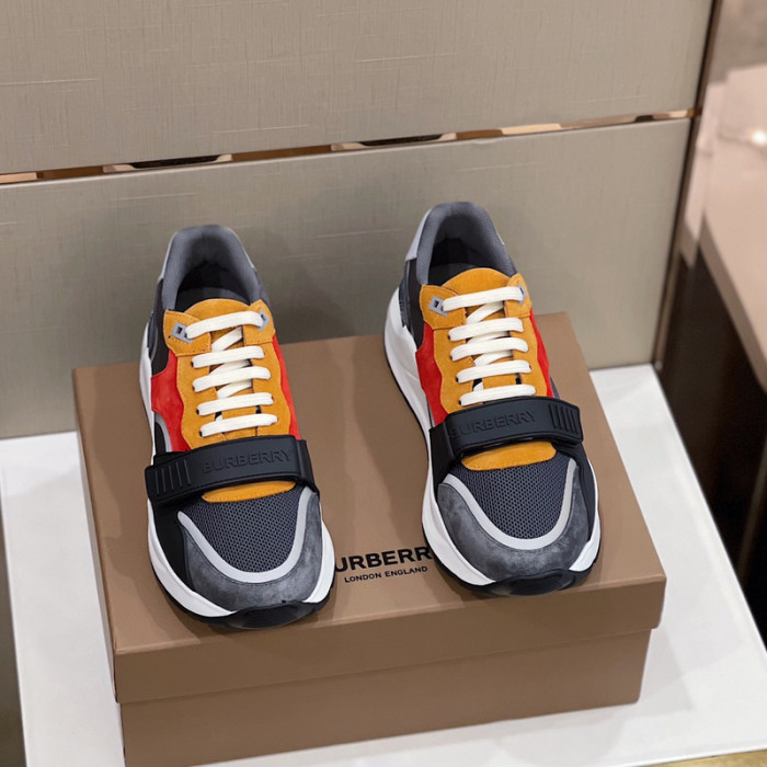 Bur*berry Vintage Check, Leather and Mesh Sneakers