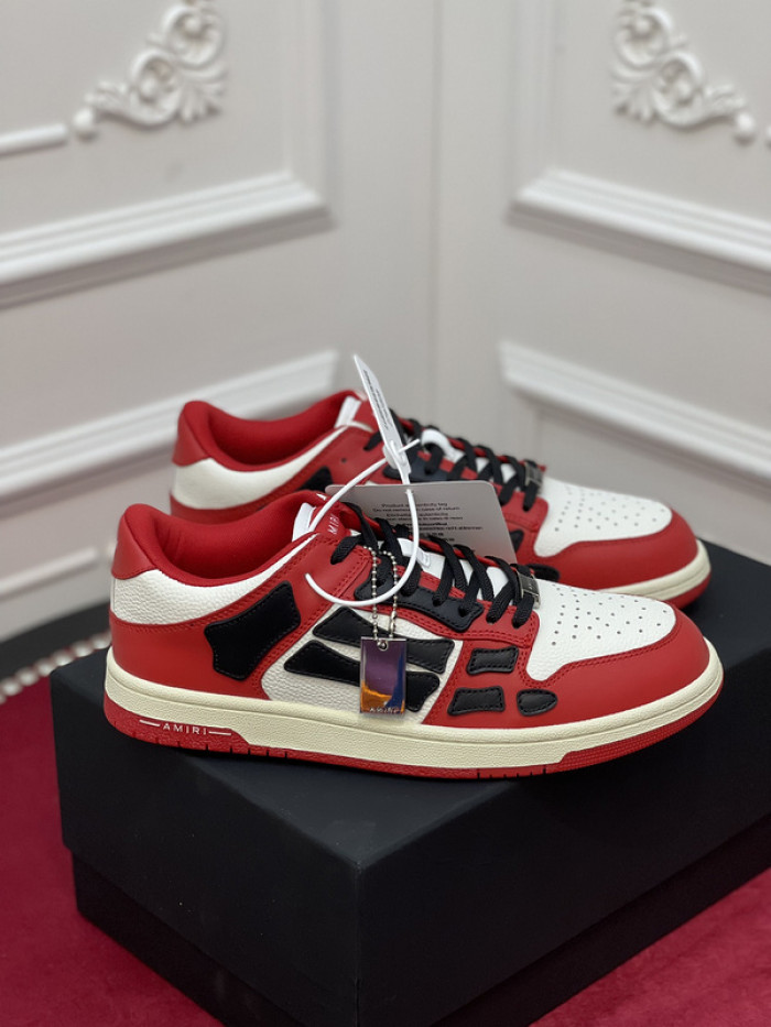 amiri* skel leather sneakers