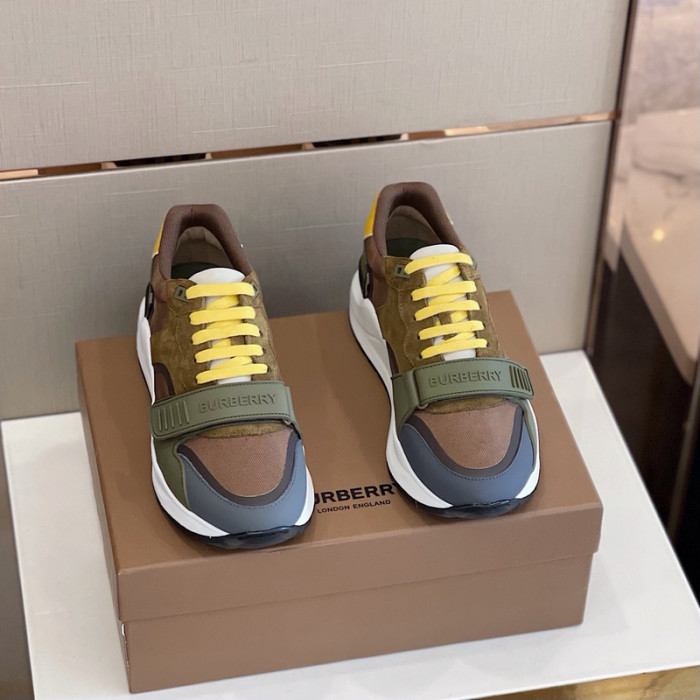 Bur*berry Vintage Check, Leather and Mesh Sneakers