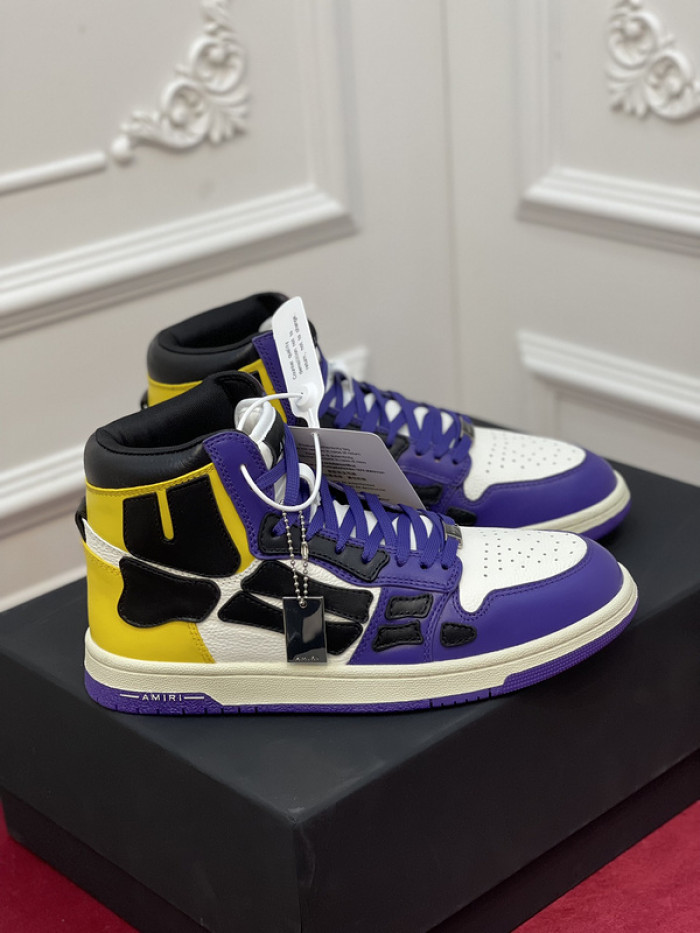 amiri* skel leather sneakers