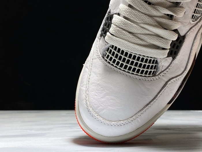 air jordan 4 pale citron bright crimson 308497-116