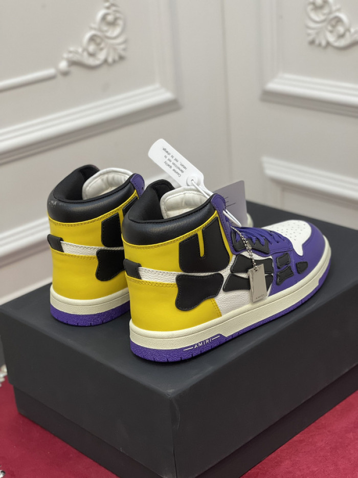 amiri* skel leather sneakers