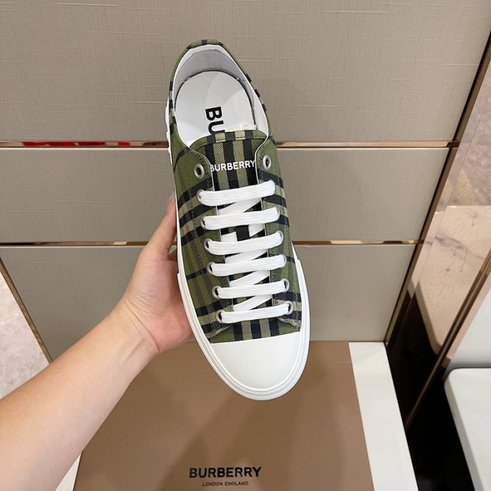 Bur*berry Vintage Check Cotton Sneakers