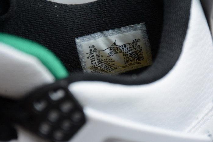 air jordan 4 retro "rasta - lucid green" - aq9129 100