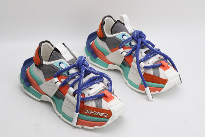 mixed-material space sneakers