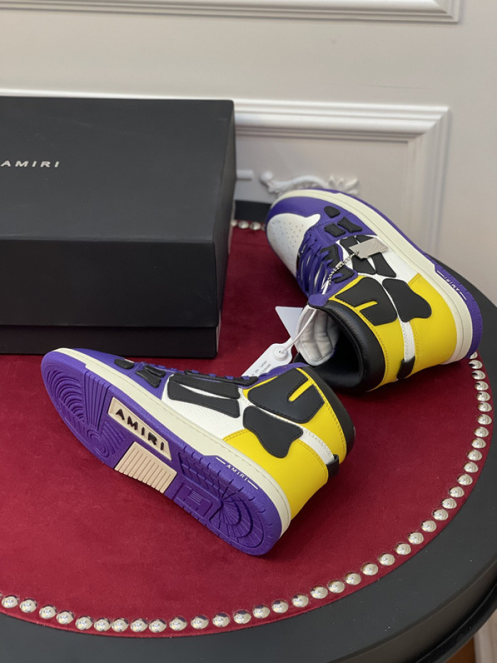 amiri* skel leather sneakers