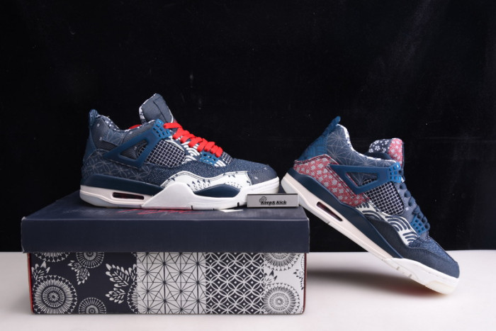 air jordan 4 sashiko deep ocean cw0898-400