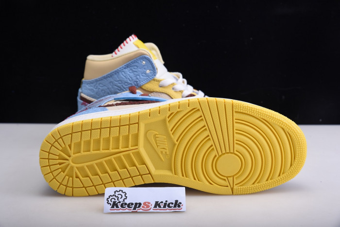 Ma*s*n chateau x air jordan 1 mid fearless multi - cu2803-200