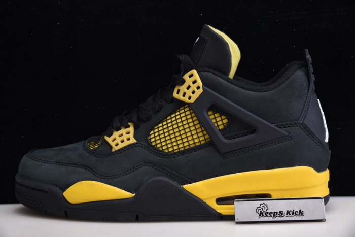 air jordan 4 retro thunder 308497-008 （box updated)
