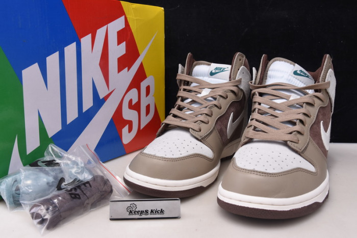 nike dunk high light chocolate dh5348-100